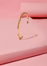 Bamboo-Inspired Cuff Bracelet