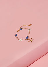 Blue & White Starfish Bracelet