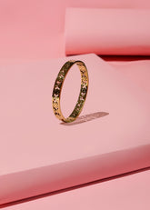 Cutwork Floral Pattern Bangle
