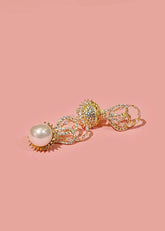 Pearl & Crystal Drop Earrings