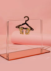 Floral Crystal Statement Stud Earrings