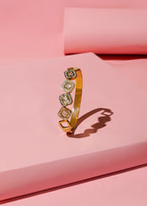 Geometric Stone Cuff