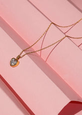 Teardrop Heart-Cut Crystal Pendant