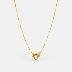 Amour Crystal Heart Necklace