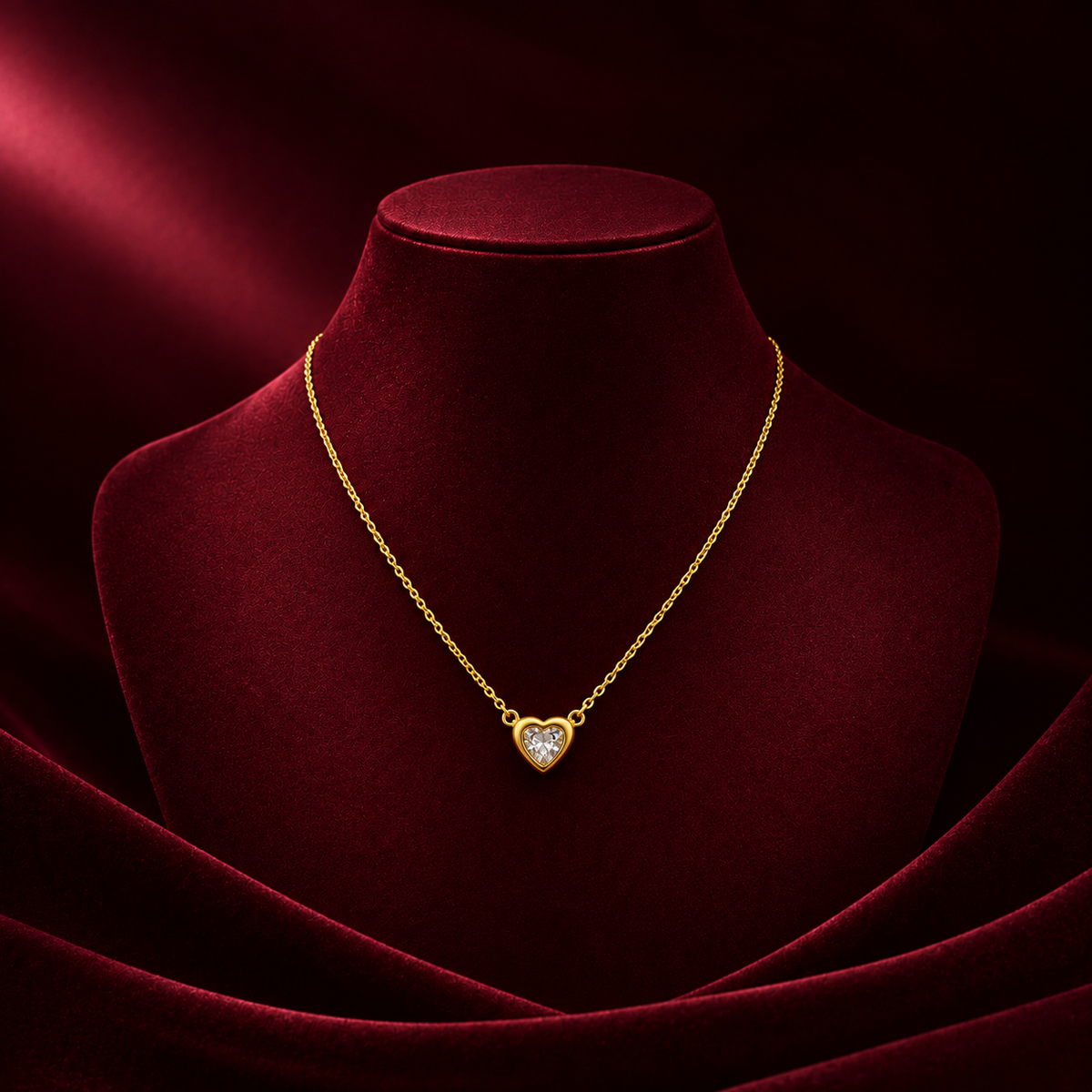 Amour Crystal Heart Necklace