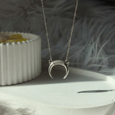 Silver Luna Horn