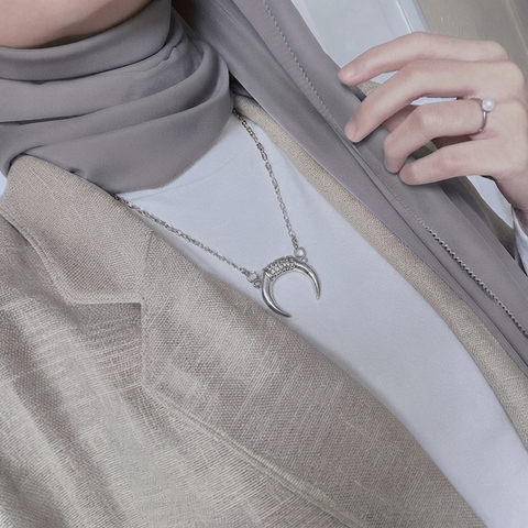 Silver Luna Horn