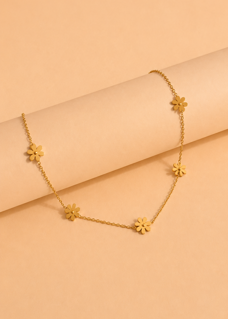Golden Daisy Trail Necklace