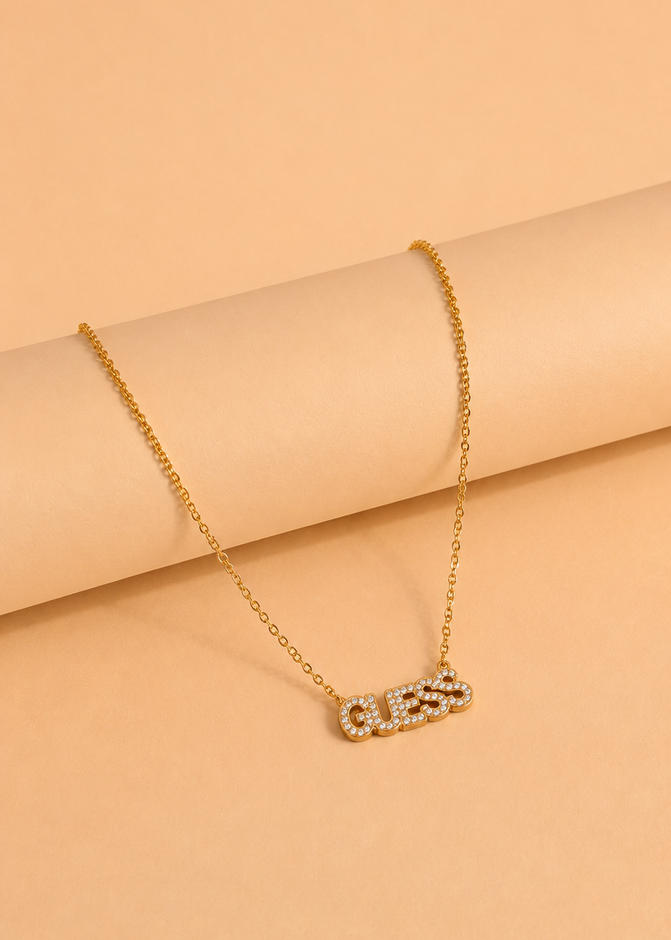 Pavé Script Nameplate Necklace