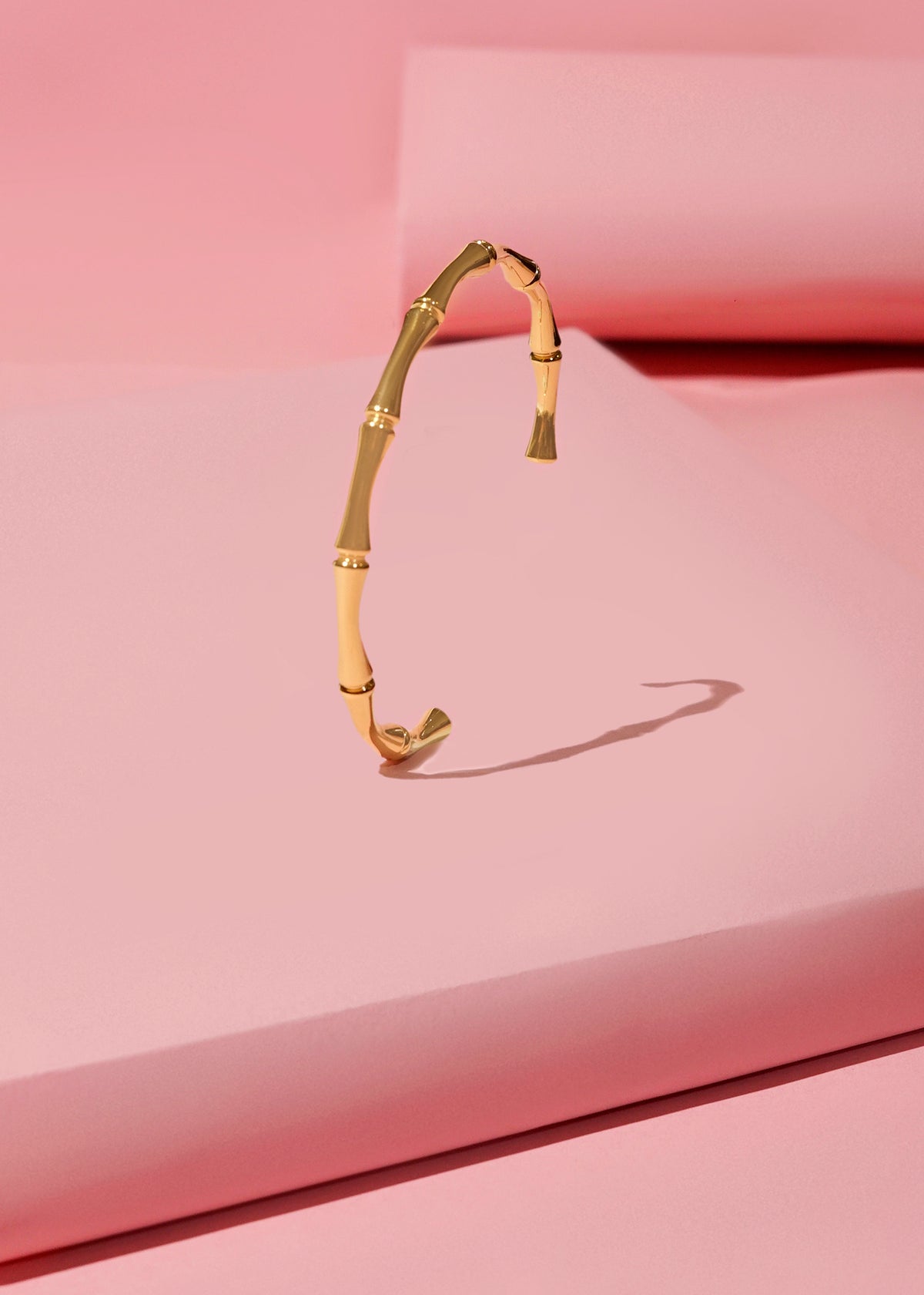 Bamboo-Inspired Cuff Bracelet