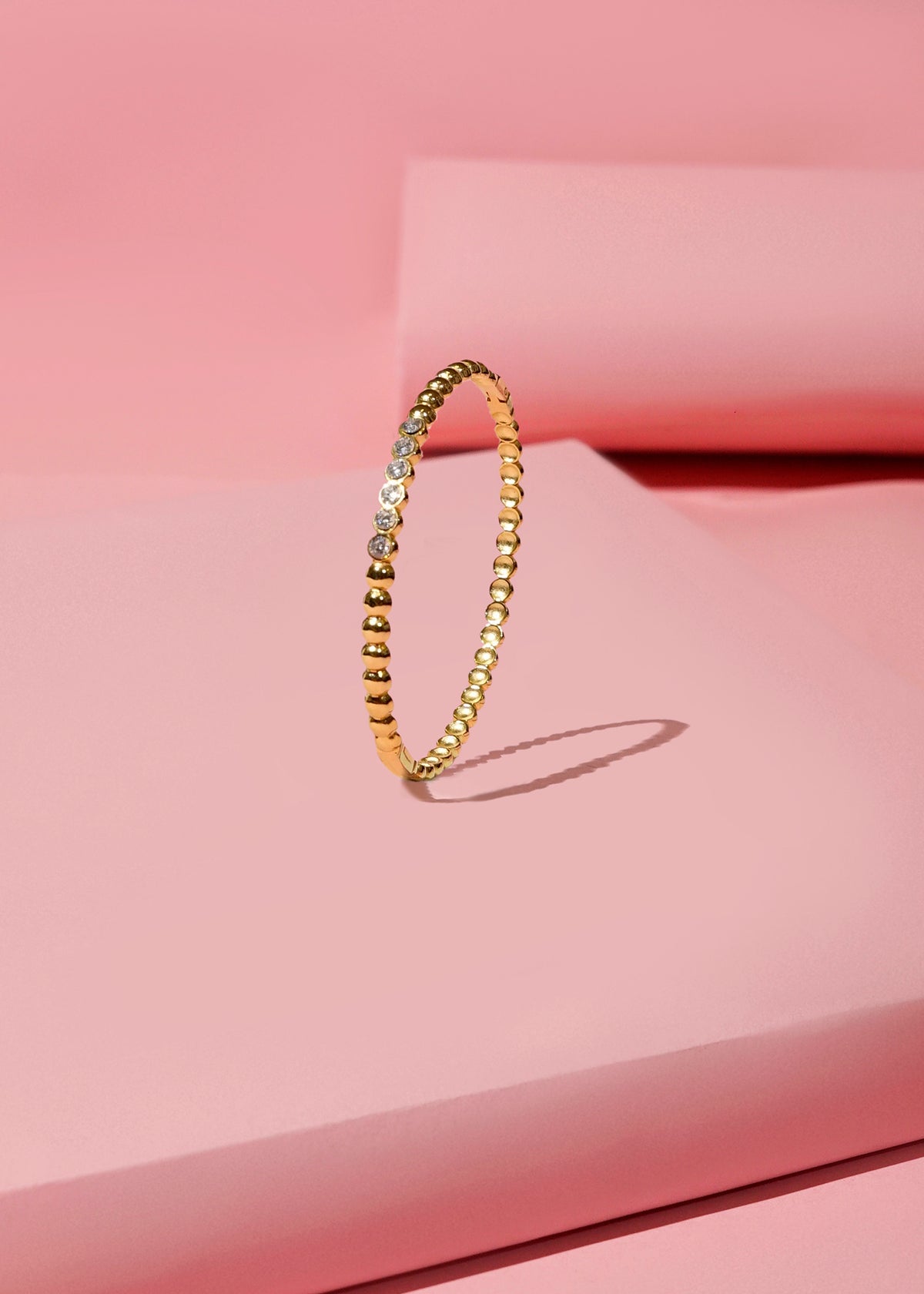 Beaded Diamond Accent Bracelet