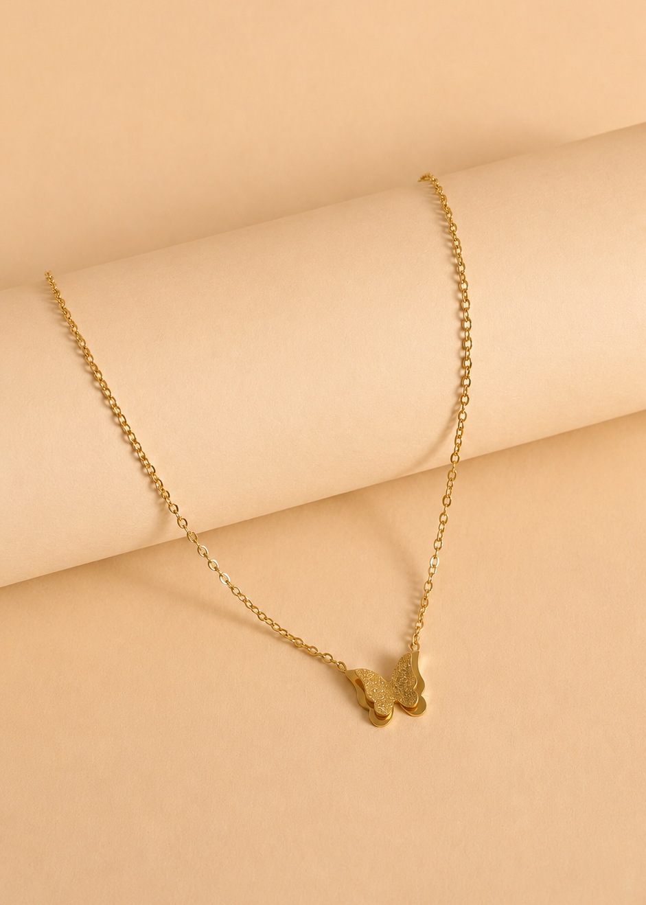 Delicate Butterfly Pendant Necklace