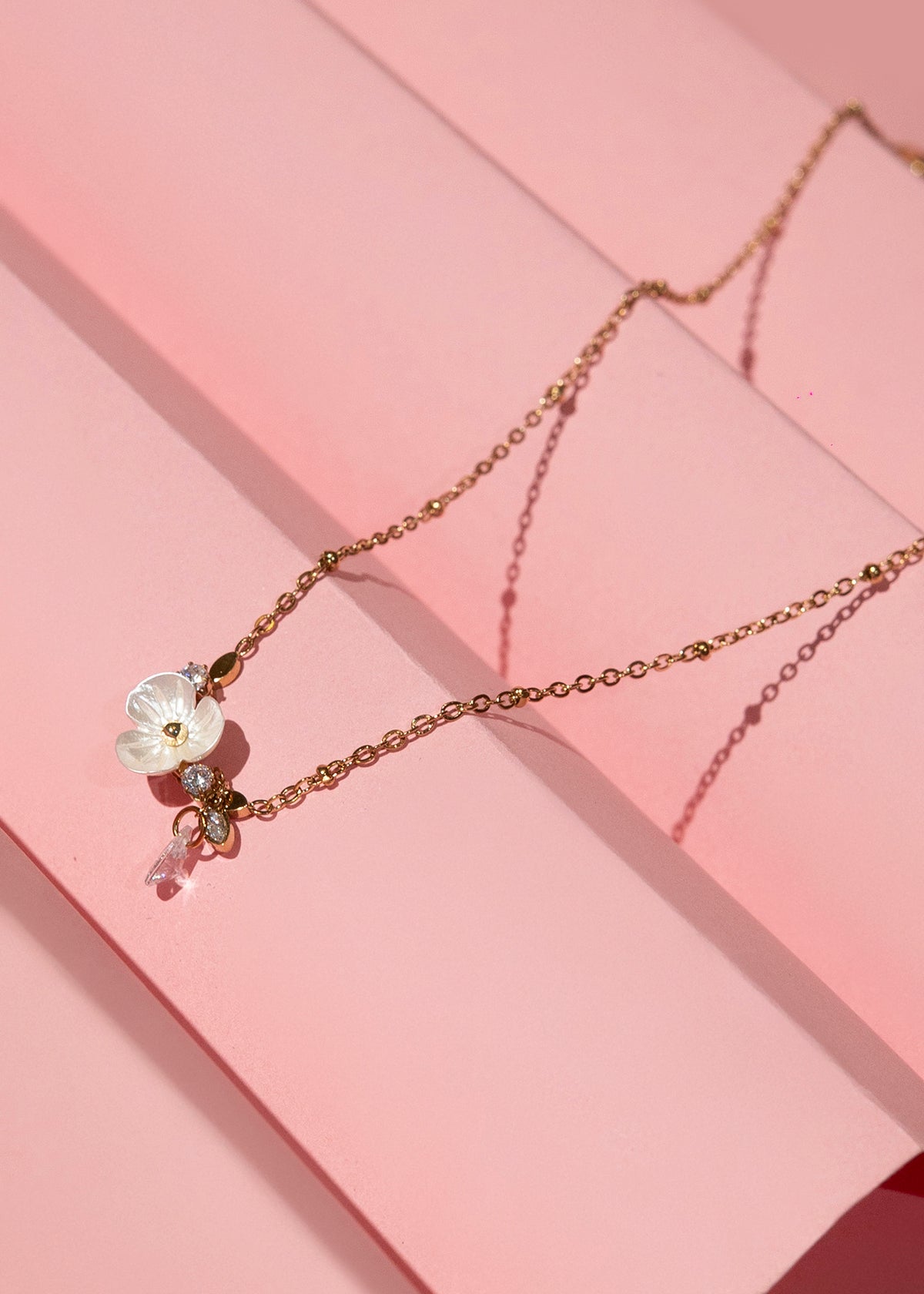 Floral & Gem Charm