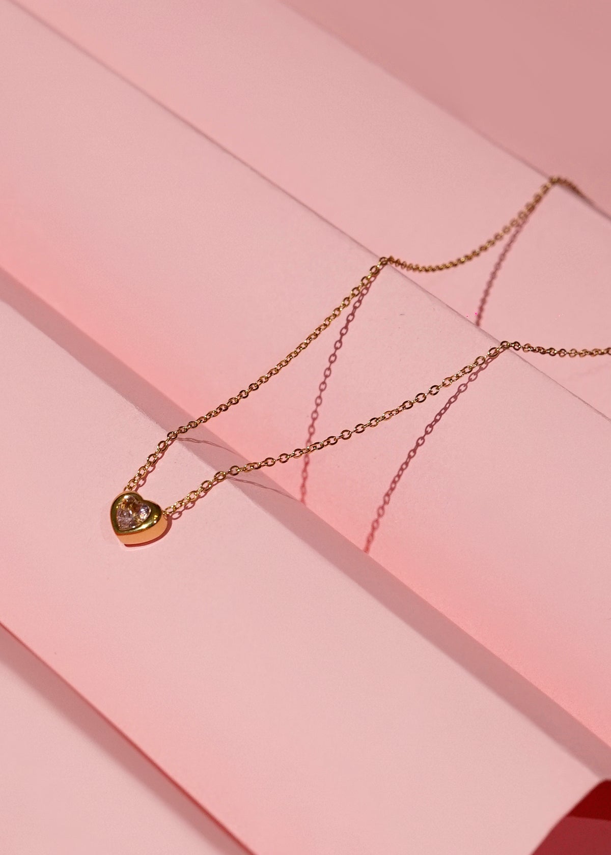 Heart-Shaped Crystal Pendant