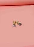 Leaf Pearl Drop Earrings