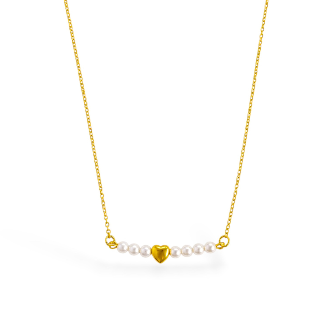 Pearl Line Heart