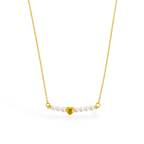 Pearl Line Heart
