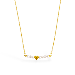 Pearl Line Heart