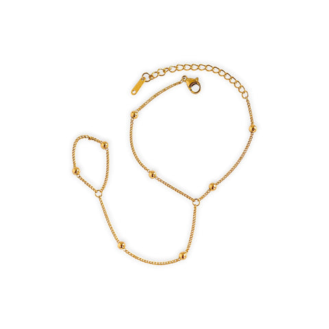 Golden Orbit Hand Chain