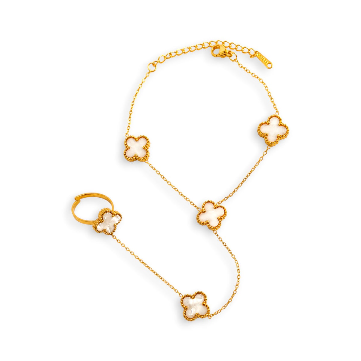 Pearl Clover Hand Chain
