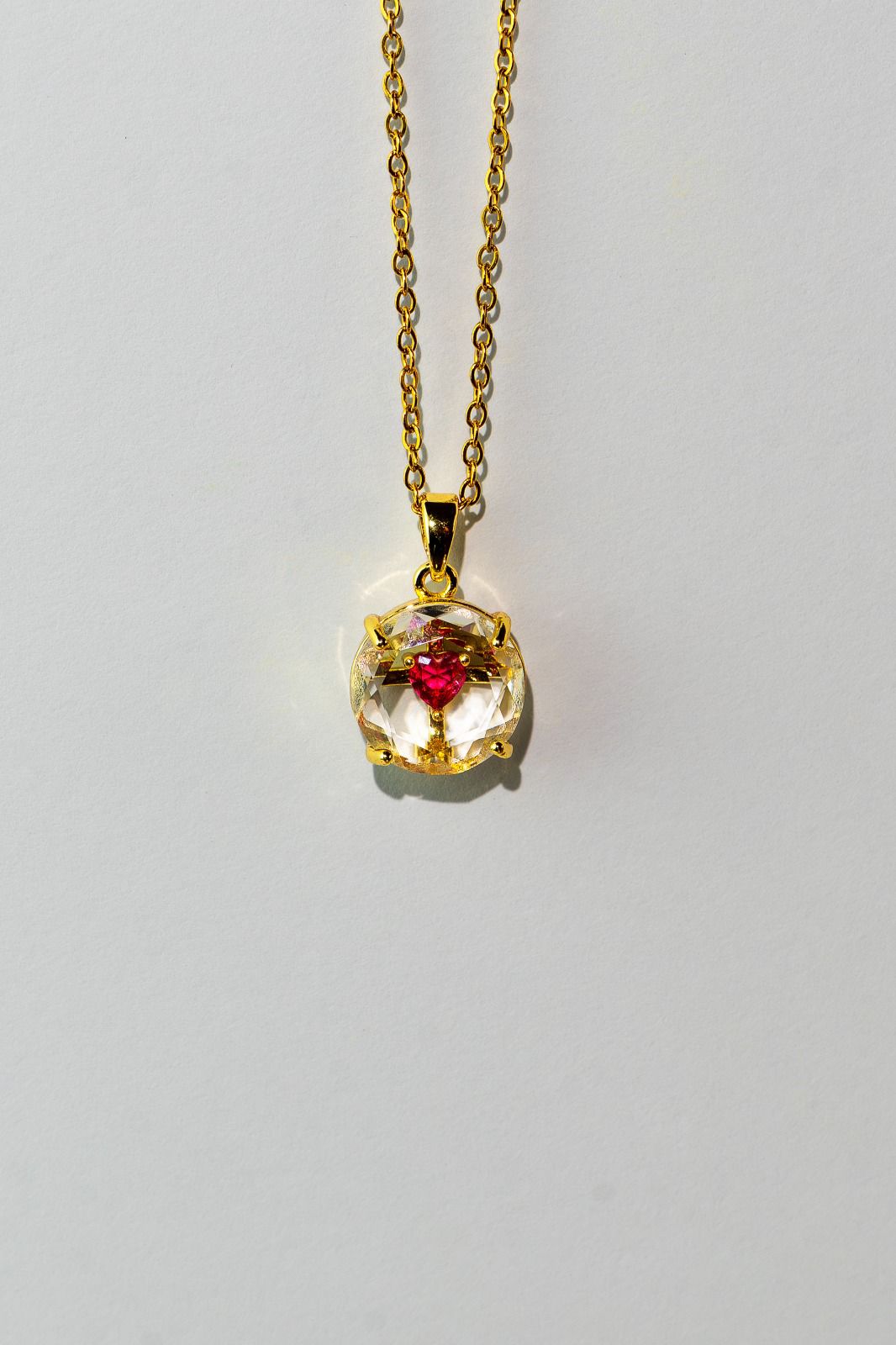 Crystal Sphere Pendant Necklace
