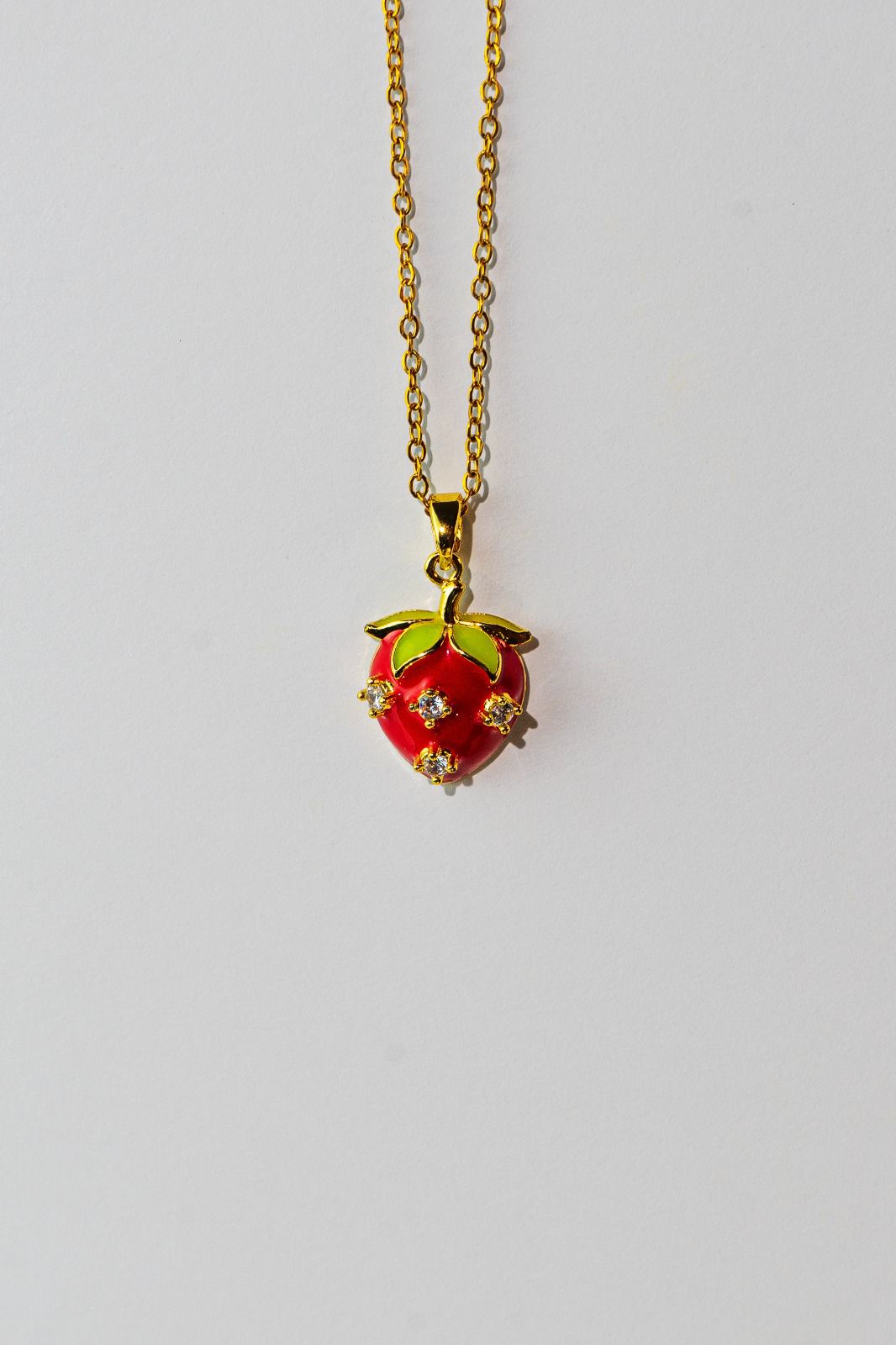 Strawberry Charm Necklace