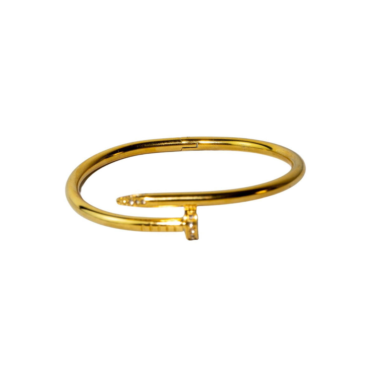 Sleek Arc Gold Bracelet
