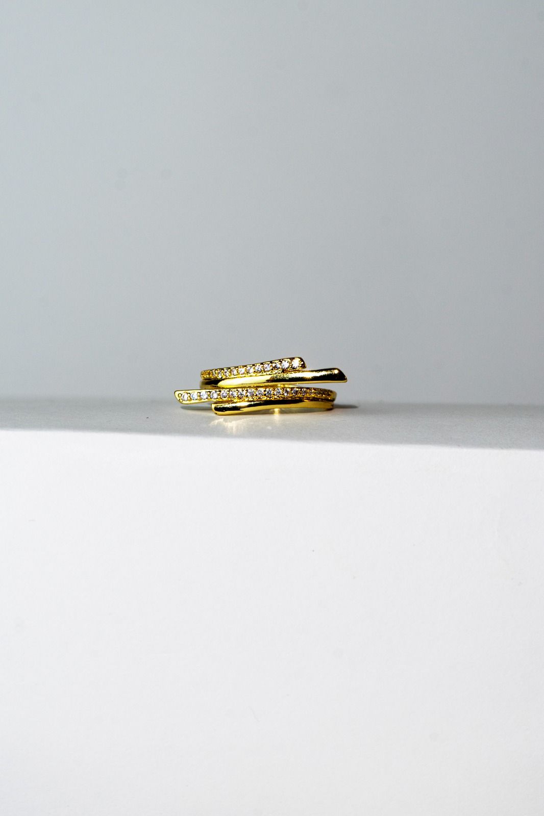 Pave Layered Wrap Ring