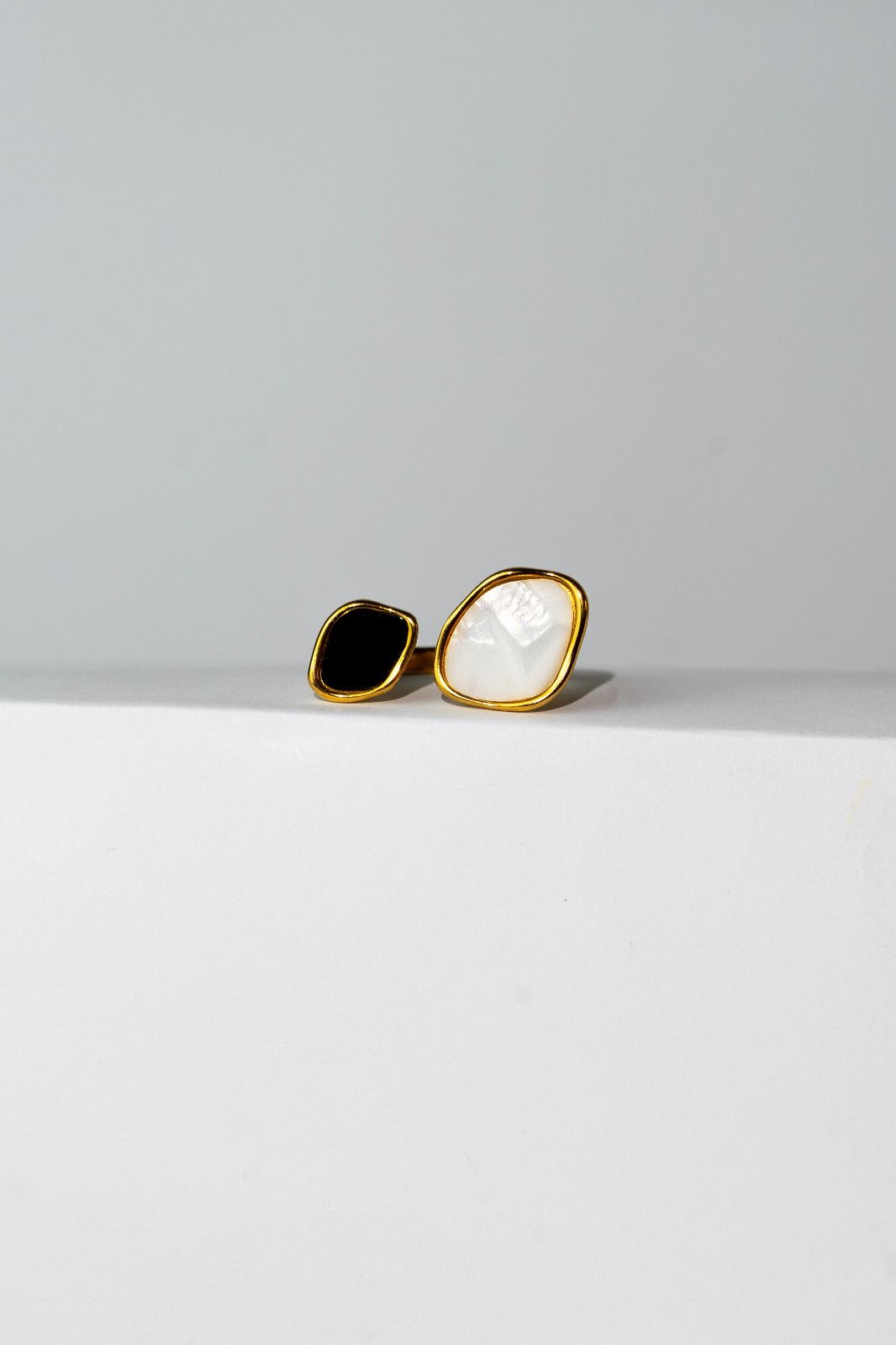 Dual Stone Open Ring